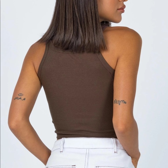 WILD EYES TANK TOP BROWN - Picture 4 of 4